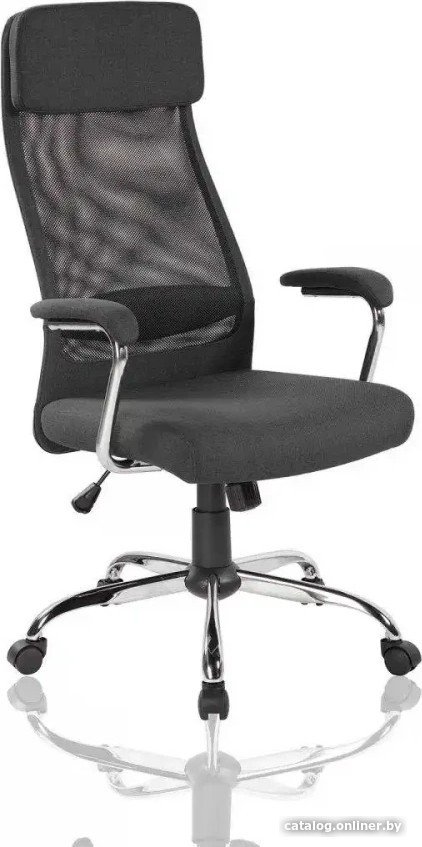 Офисное кресло SitUp Vaasa сhrome (сетка Black/ткань Black)
