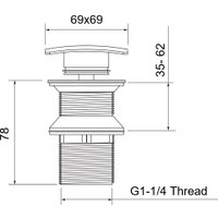 Донный клапан Aquatek AQ6004CR