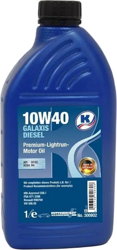 

Моторное масло Kuttenkeuler Galaxis Diesel 10W-40 1Л
