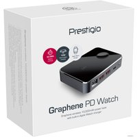 Внешний аккумулятор Prestigio Graphene PD Watch Edition (серебристый, зарядная станция)