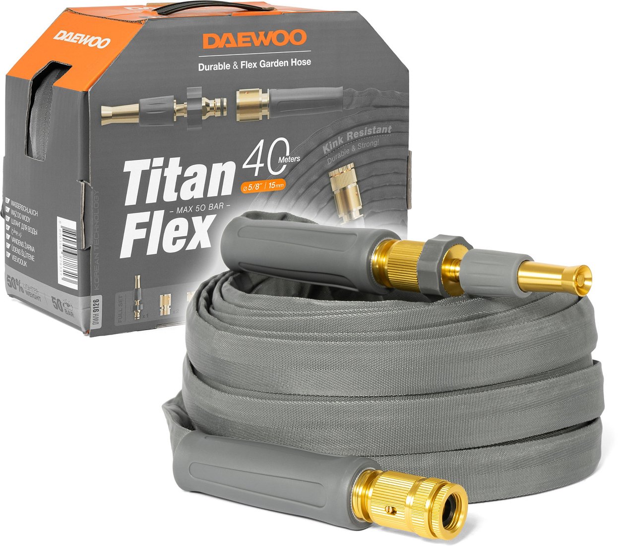 

Шланг Daewoo Power TitanFlex DWH 9126 (5/8", 40 м)