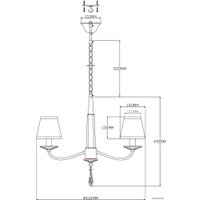 Подвесная люстра Moderli Inna V2661-6P