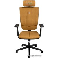 Офисное кресло Kulik System Space (азур, с подголовником, с подлокотником, бронзовый)