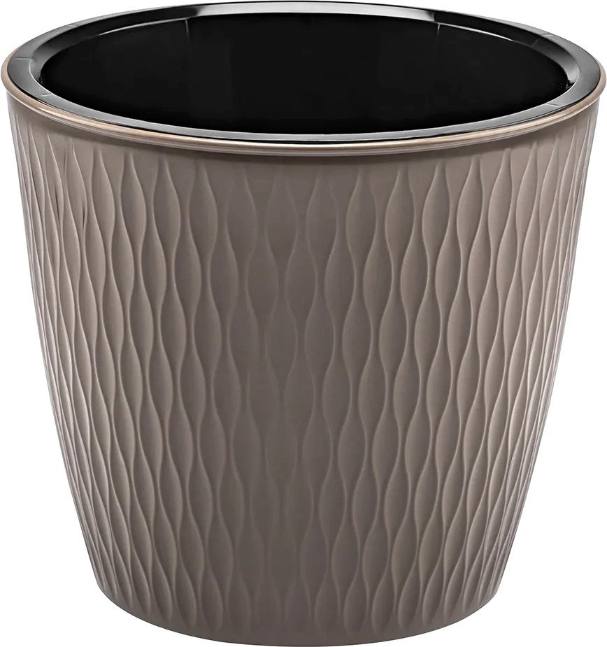 

Кашпо El Casa Керама 640563 (серый/коричневый)