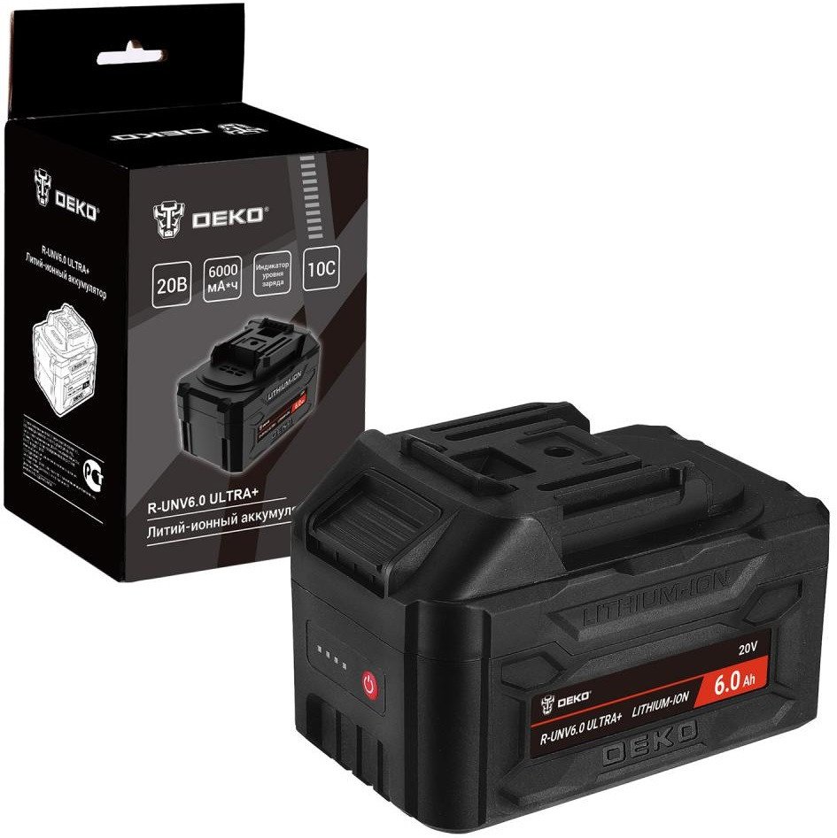 Аккумулятор для инструмента Deko R-UNV6.0 Ultra+ 083-1019 (20В/6 Ач)