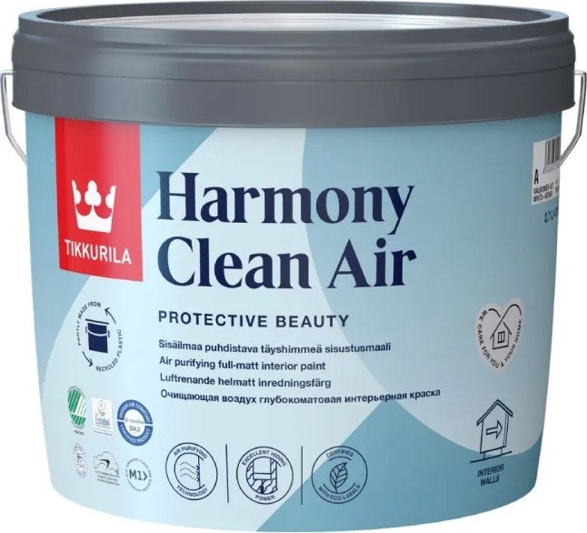 

Краска Tikkurila Harmony Clean Air 9 л (база A)