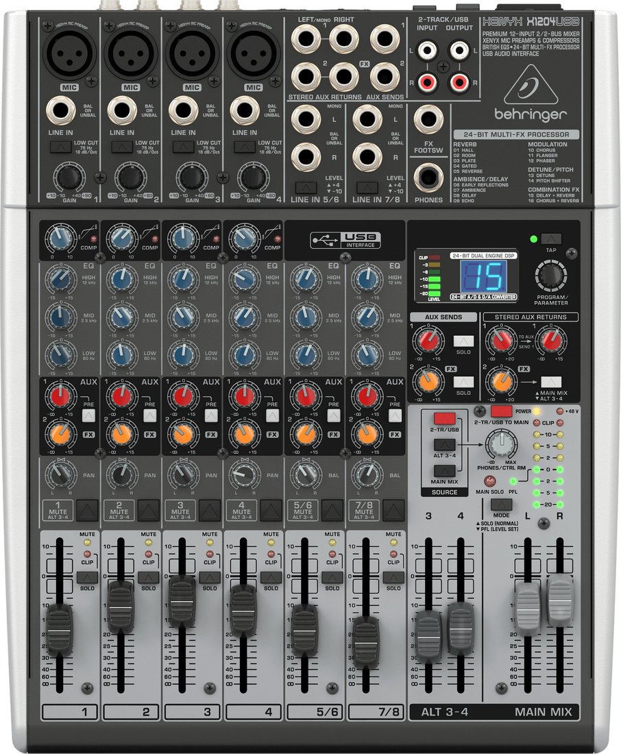 

Микшерный пульт Behringer Xenyx X1204USB