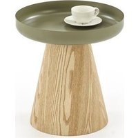 Журнальный столик Halmar Gina (зеленый/натуральный) в Могилеве