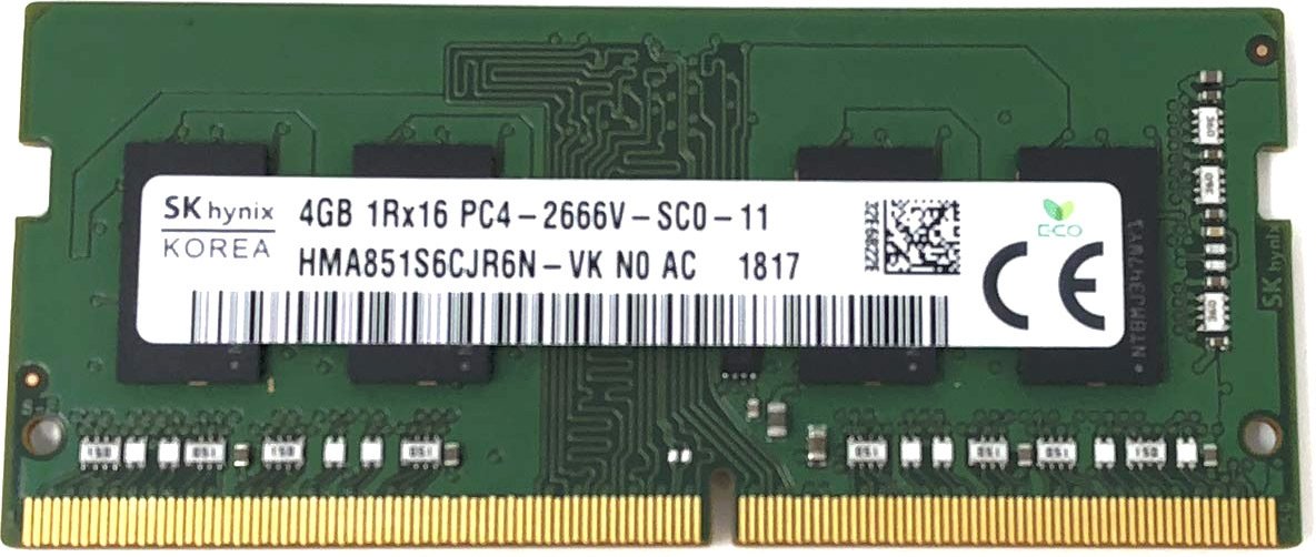 

Оперативная память Hynix 4GB DDR4 SODIMM PC4-21300 HMA851S6CJR6N-VK