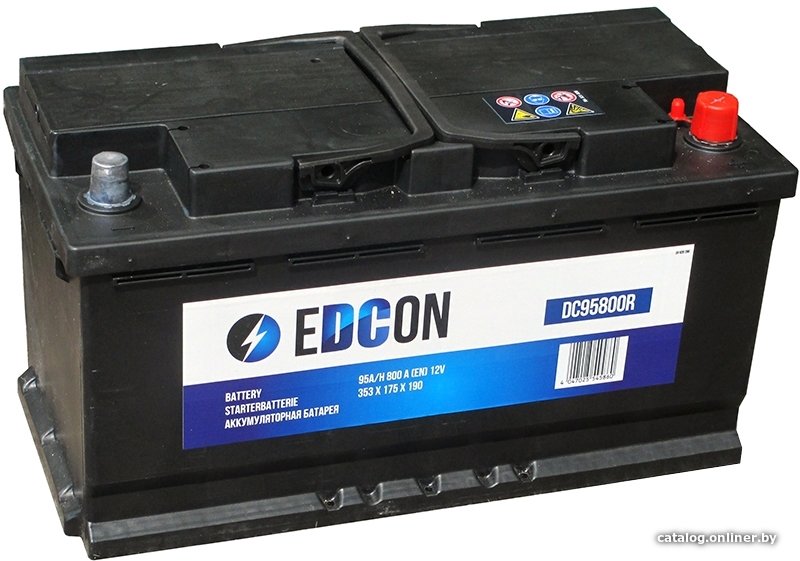 Автомобильный аккумулятор EDCON DC90720R (90 А·ч)