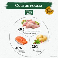 Сухой корм для собак Natura Wild Yukon Lake беззерновой для взрослых собак всех пород с лососем, тунцом и индейкой (2 кг)