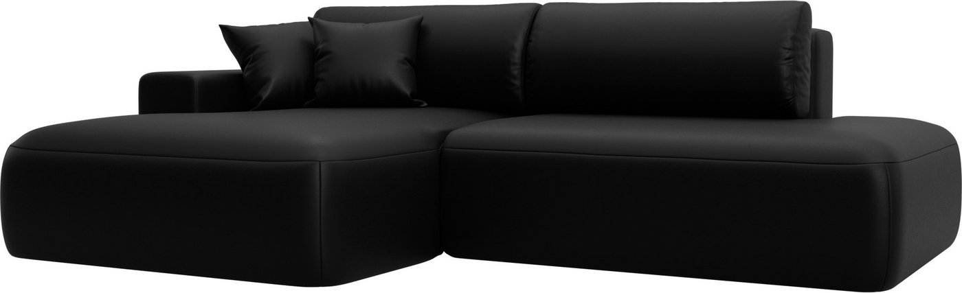 

Угловой диван Лига диванов Лига-036 НПБ Модерн левый 127772L (экокожа Grifon 18 черный)