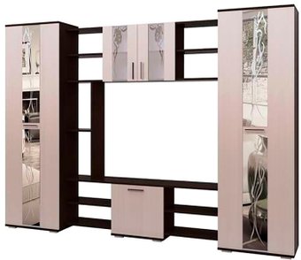 Стенка Памир Прага (венге цаво/дуб белфорт)