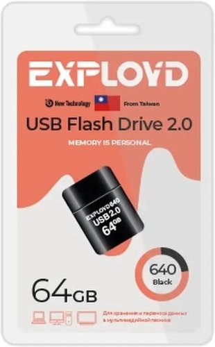 USB Flash Exployd 640 64GB (черный)