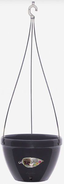 Кашпо Santino Vista 3.8 л (графит/графит) [V38 GRF-GRF]