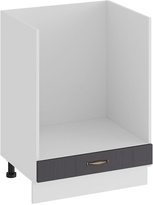 

Шкаф напольный Трия Лина 1Н6Б (белый/графит)