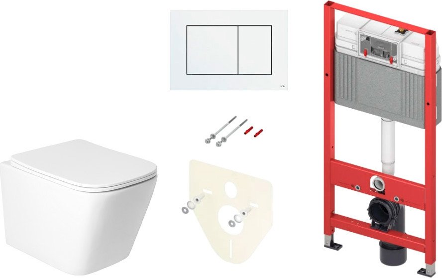 Унитаз подвесной Saniteco KW-9004WS + TECE Kit 9400413