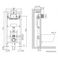 Инсталляция для унитаза BelBagno BB001-120