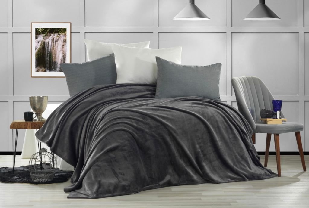 

Плед Karven Super Soft Vigan Евро 200x220 Р 942 (антрацит)