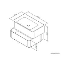  AM.PM тумба под умывальник подвесной Sensation M30FHX0802TF