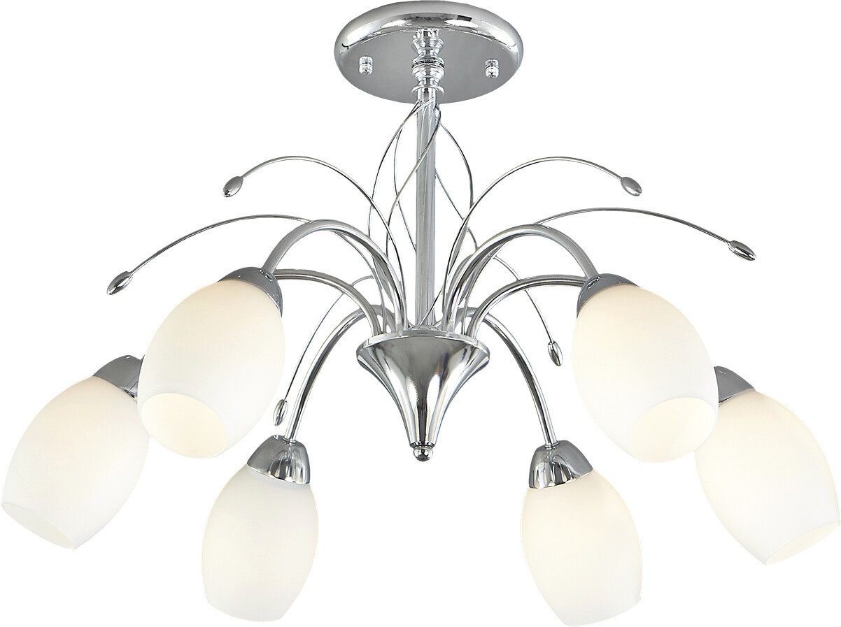 

Люстра средней высоты Escada Bell 1161/6P E27*60W Chrome/White