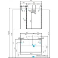  Акватон Шкаф Терра 24 1A247403TEKA0 (дуб кантри/антрацит)