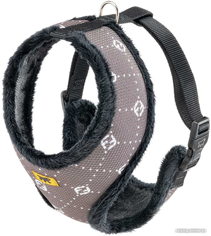 Шлея Ferplast Nikita Fur XL 75468981 (коричневая с мехом)