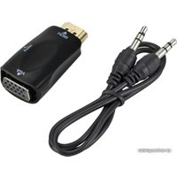 Адаптер USBTOP HDMI - VGA - jack 3.5 мм Mini (черный)