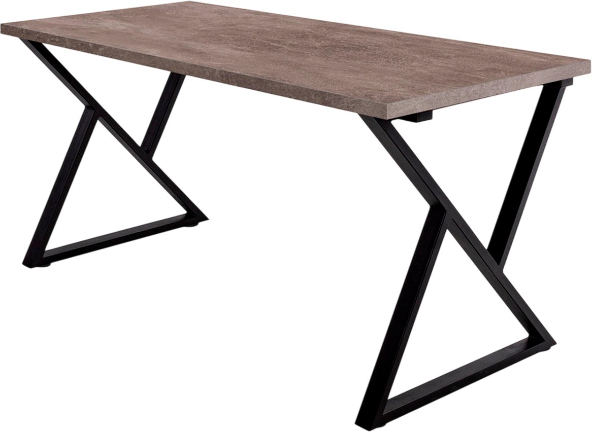 

Кухонный стол Millwood Дели Л 120x70x75 (бетон/металл черный)