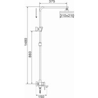 Душевая система  Rose R2836