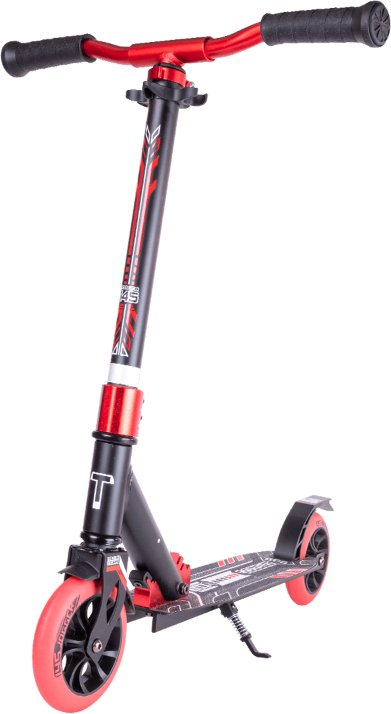 

Двухколесный подростковый самокат Tech Team Jogger 145 2022 (черный/красный)