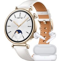 Умные часы Huawei Watch GT 4 41 мм + Huawei Freebuds SE (белый)