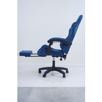 Игровое (геймерское) кресло Calviano 1584 (велюр, синий)