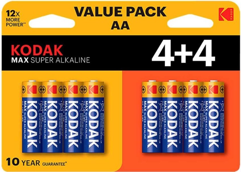

Батарейка Kodak Max super alkaline AA LR6 4+4BL (8 шт)