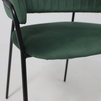 Стул с подлокотниками Алвест AV 433 (изумрудный бархат H-30/черный)