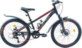 Велосипед Greenland Tommy 24 7s 2025 (черный/красный)