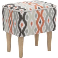 Пуф MONOFIX Одос Принт пуф (абстракция терракот/микровелюр)