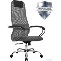 Офисное кресло Metta SU-B-8 (хром, светло-серый)