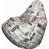 Кресло-мешок Flagman Груша Макси Г2.5-142 Gazeta (Milk)
