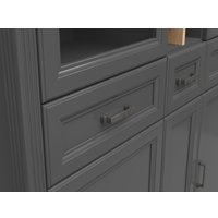 Шкаф-витрина Black Red White Jasmin REG2W3D3S (графит/дуб артизан)