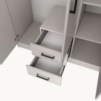 Шкаф распашной Mio Tesoro Хюгге 3D2S (персидский жемчуг)