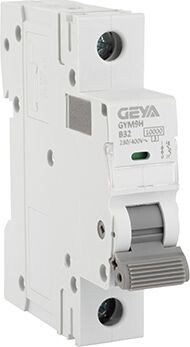 

Выключатель автоматический GEYA GYM9H-1P-32B 1P 32A B 10kA 1M GYM9H1P32B