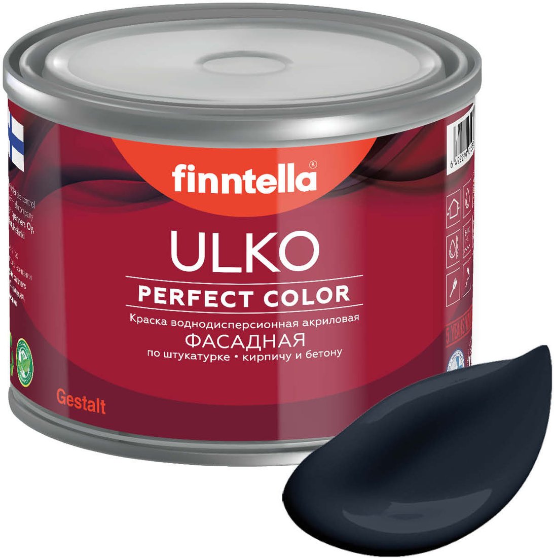 

Краска Finntella Ulko Nevy F-05-1-3-FL001 2.7 л (темный)