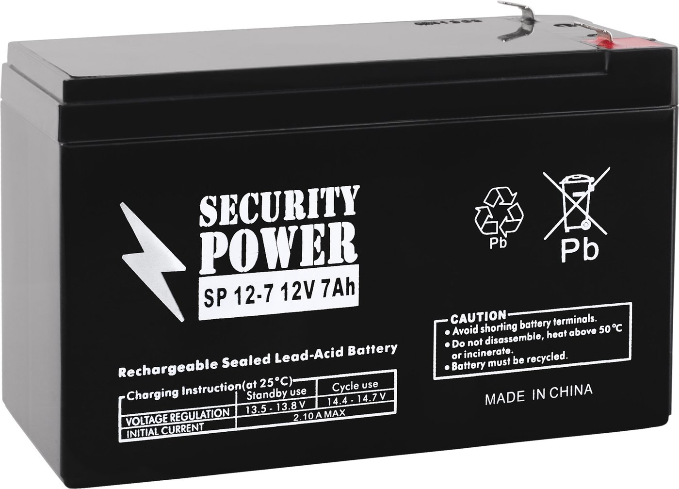 

Аккумулятор для ИБП Security Power SP 12-7 F1 (12В/7 А·ч)