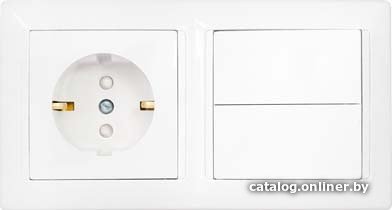Розетка Bylectrica Стиль 2В-РЦ-715 (белый)