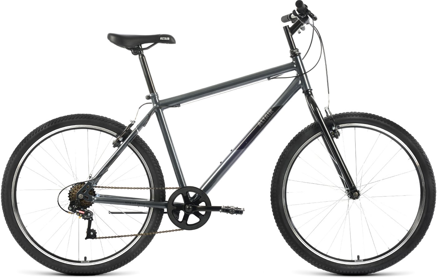 

Велосипед Altair MTB HT 26 1.0 р.19 2022 (темно-серый/черный)
