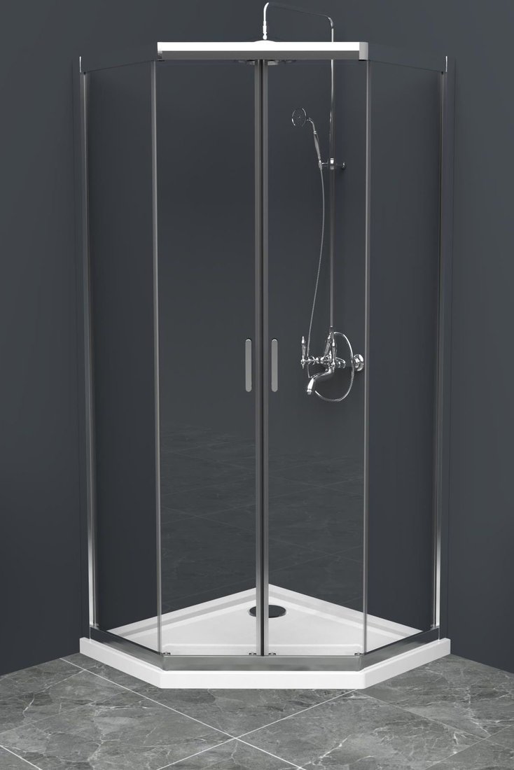 

Душевой уголок BelBagno UNO-195-P-2-100-C-Cr