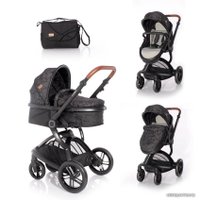 Универсальная коляска Lorelli Lumina 2021 (2 в 1, черный) в Солигорске