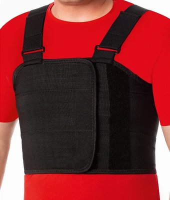 Бандаж на грудную клетку MEK 2005 (XXXL, черный)