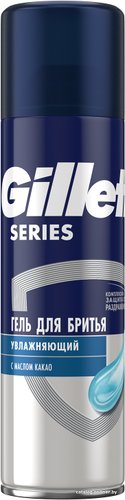 Гель для бритья Gillette Series увлажняющий с маслом какао 200 мл